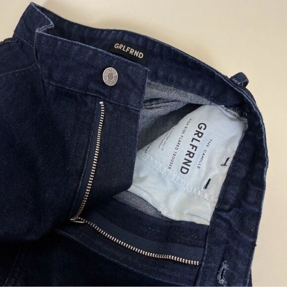 GRLFRND Camille NWT wide leg Flared Jeans in Beverly Hills size 24 - Picture 9 of 13